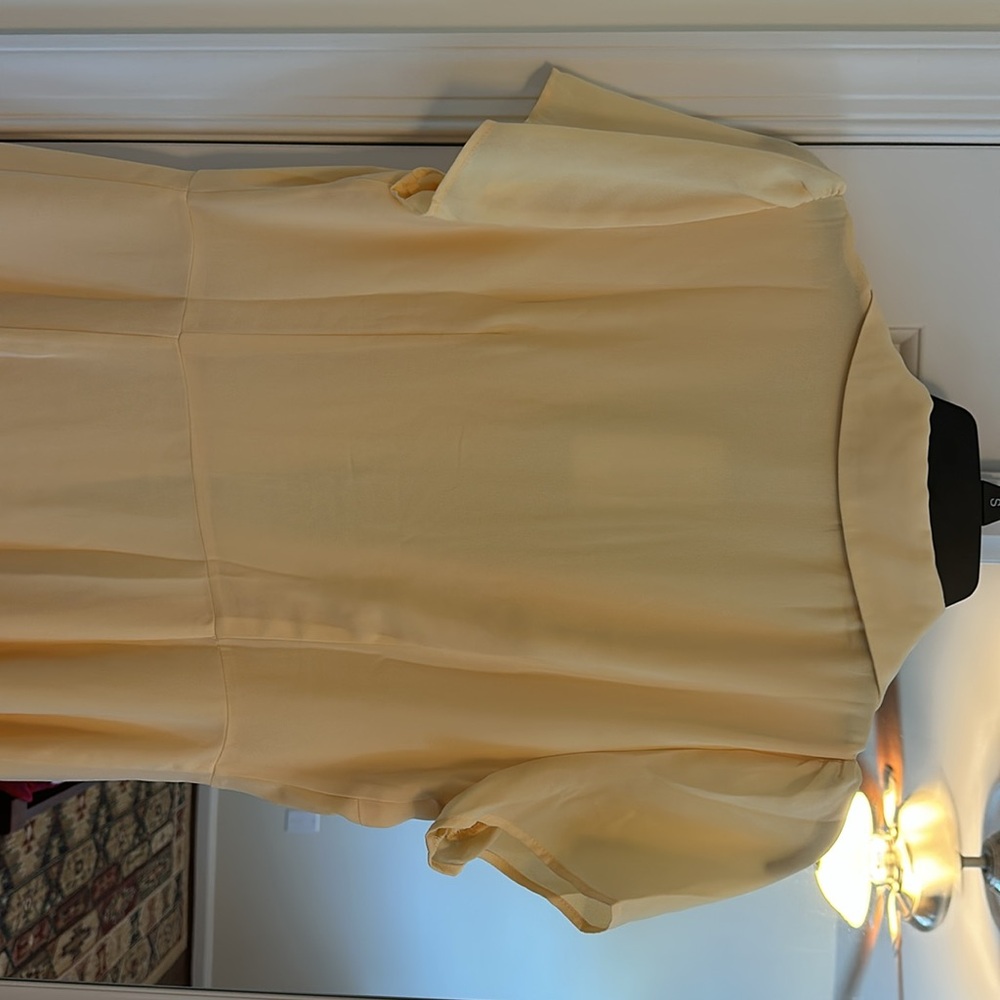 “The Yellow Button Down Shirt Mini Dress” - Picture 7 of 10